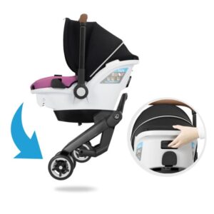 Gold Shyft DualRide with Carryall Storage Infant Car Seat and Stroller Combo - Onyx Black