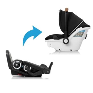 Gold Shyft DualRide with Carryall Storage Infant Car Seat and Stroller Combo - Onyx Black