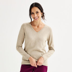 Women's Croft & Barrow® The Extra Soft V-Neck Sweater