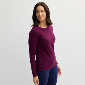Women's Croft & Barrow® Essential Long-Sleeve Crewneck Tee