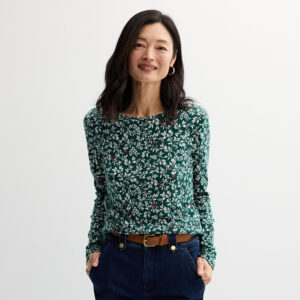 Women's Croft & Barrow® Essential Long-Sleeve Crewneck Tee