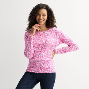Women's Croft & Barrow® Essential Long-Sleeve Crewneck Tee