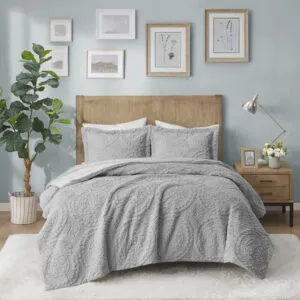 Madison Park Arya Embroidered Medallion Ultra Plush Comforter Set