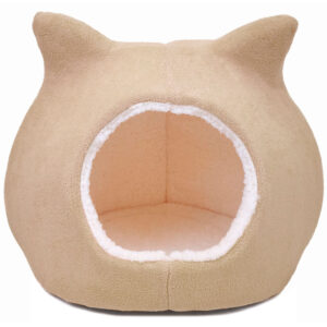 Precious Tails Sherpa Fleece Cat Ears Dome Pet Bed