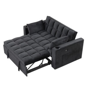 Merax 4-1 Multi-functional Sofa Bed With Cup Holder And Usb Port
