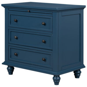 Merax 3-drawer Storage Wood Nightstand
