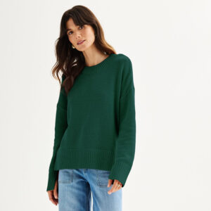 Women's Sonoma Goods For Life® Side Slit Crewneck Sweater