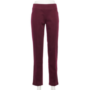 Women's Croft & Barrow® Effortless Stretch Pull-On Straight-Leg Pants