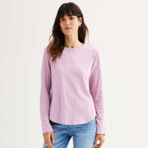 Women's Sonoma Goods For Life® Everyday Long Sleeve Crewneck Tee