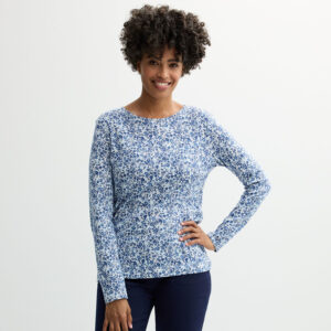 Women's Croft & Barrow® Essential Long-Sleeve Crewneck Tee