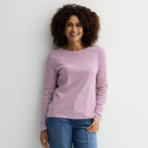 Women's Croft & Barrow® Essential Long-Sleeve Crewneck Tee