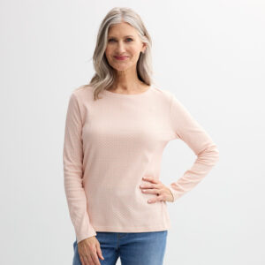 Women's Croft & Barrow® Essential Long-Sleeve Crewneck Tee