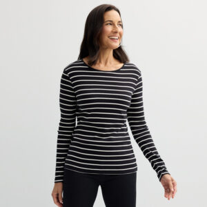 Women's Croft & Barrow® Essential Long-Sleeve Crewneck Tee