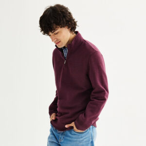 Men's Sonoma Goods For Life® Sweater Fleece Quarter Zip Pullover