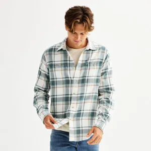 Men's Sonoma Goods For Life® Supersoft Flannel Button-Down Shirt