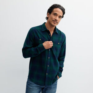 Men's Sonoma Goods For Life® Supersoft Flannel Button-Down Shirt