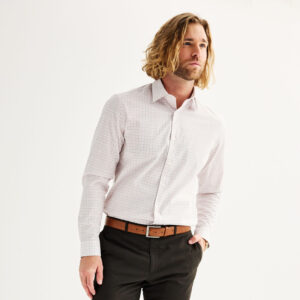 Men's Apt. 9® Premier Flex Regular-Fit Wrinkle Resistant Dress Shirt