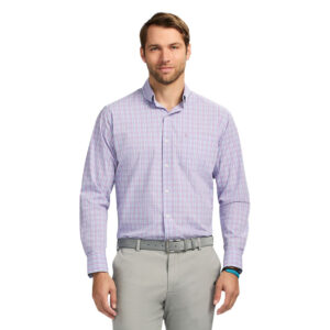Men's IZOD Performance Comfort Long Sleeve Button Down Woven Shirt