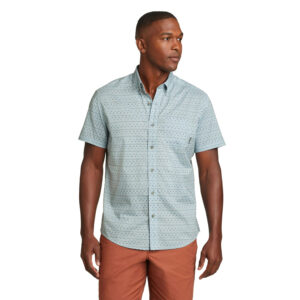 Men's Eddie Bauer Baja Print Short Sleeve Button-Down Shirt