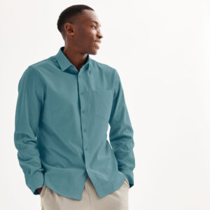 Men's FLX Slim Performance Untucked-Fit Button Down Long Sleeve Shirt