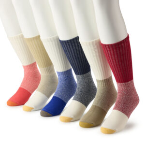 Men's GOLDTOE® 6-Pack Harrington Crew Socks