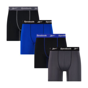 Men's Reebok 4-Pack Performance Boxer Brief Set