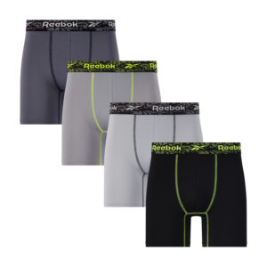 Men's Reebok 4-Pack Performance Boxer Brief Set