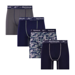 Men's Reebok 4-Pack Performance Boxer Brief Set