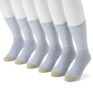 Men's GOLDTOE® 6-pack Athletic Cushioned Cotton Crew Socks