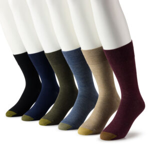 Men's GOLDTOE® 6-Pack Cambridge Crew Socks