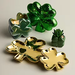 Celebrate Together™ St. Patrick& Day Ceramic Shamrock Potted Succulent