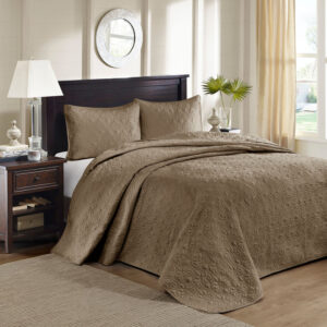 Madison Park Mansfield Reversible Antimicrobial Bedspread Set