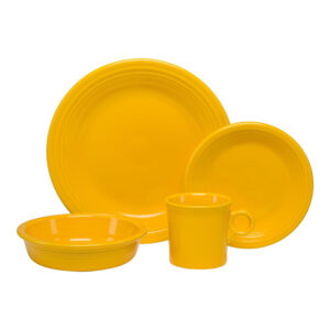 Fiesta Classic Rim 4-Piece Dinnerware Set, Service for 1