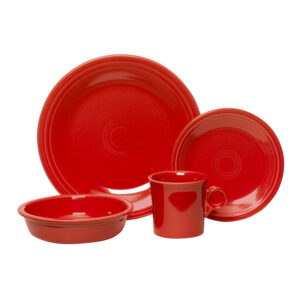 Fiesta Classic Rim 4-Piece Dinnerware Set, Service for 1