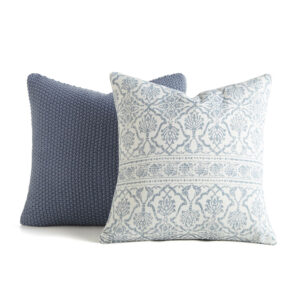 Urban Loft's 2-pack Decor Throw Pillows Seed Stitch Knit With Cotton Patterns In Antique Floral