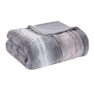 Madison Park Marselle Oversized Faux Fur Throw Blanket