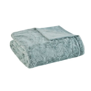 Madison Park Marselle Oversized Faux Fur Throw Blanket