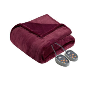 Beautyrest Microlight to Berber Reversible Oversized Heated Electric Blanket