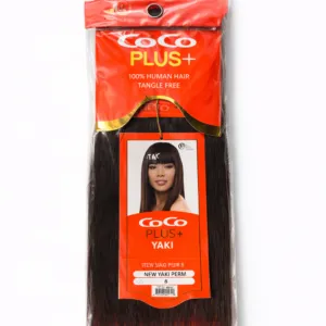 CoCo Plus+ Yaki 100% Human Hair Extensions – Natural Texture