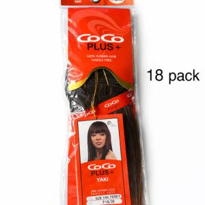 CoCo Plus+ Yaki 100% Human Hair Extensions – (Color F1B/30)