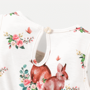 PatPat 2pcs Baby Girl Floral Print Naia™ Tank Dress and Ruffle Trim Long-sleeve Cardigan Set