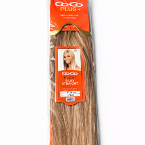 CoCo Plus+ Silky Straight 100% Human Hair Extensions – Color F6/22 (Premium Quality)
