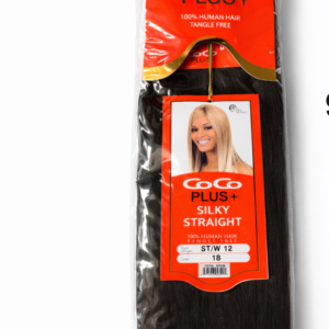 CoCo Plus+ Silky Straight 100% Human Hair Extensions – Color 1B