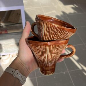Handmade Ceramic Mushroom Coffee Cup - Unique Forest-Inspired Design Gift for mom and for Mother's Day Mother days  mug for mom