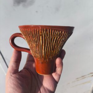 Handmade Ceramic Mushroom Coffee Cup - Unique Forest-Inspired Design Gift for mom and for Mother's Day Mother days  mug for mom