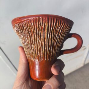 Handmade Ceramic Mushroom Coffee Cup - Unique Forest-Inspired Design Gift for mom and for Mother's Day Mother days  mug for mom