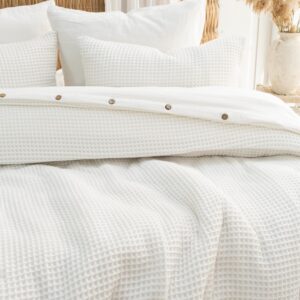 Waffle Duvet Cover: Luxury Organic Turkish Cotton Bedding Set