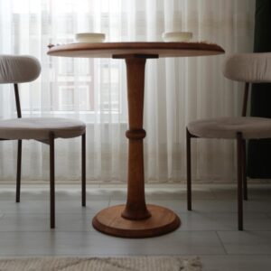 Round Dining Table, Small Kitchen Table, Circle Breakfast Table, Bistro Table, Runder Esstisch, Tavolo Rotondo Allungabile