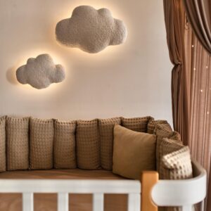 Bouclé Cloud Wall Light ,Nursery Night Lamp ,Kids Room Decor