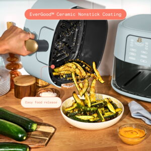 Beautiful 6 Qt Air Fryer with TurboCrisp Technology, EverGood™ Ceramic Nonstick Coating, Hydrangea by Drew Barrymore